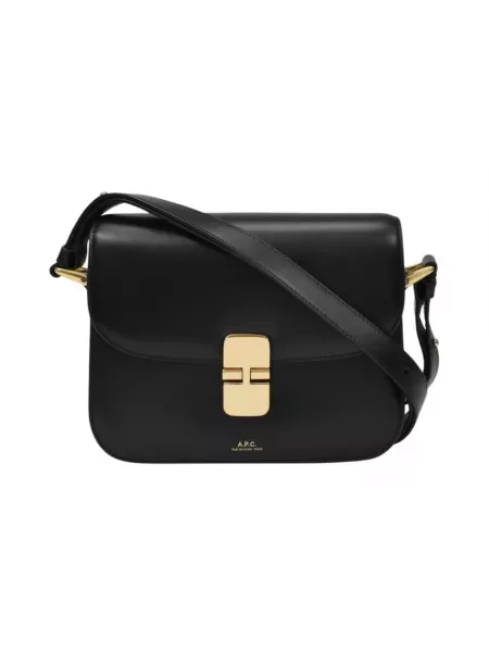 Torebka A.p.c. skórzana czarna