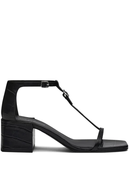 Sandale Courreges din piele negru