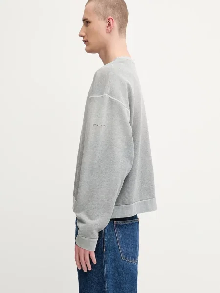Кофта ALYX Garment dye boxy crewneck однотонна сірий