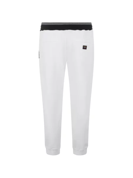 Pantaloni Paul & Shark alergare alb