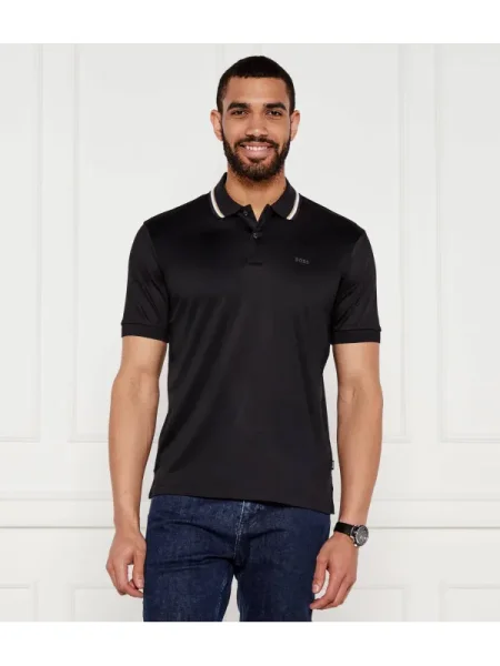 BOSS BLACK Polo Penrose 38 | Slim Fit negru