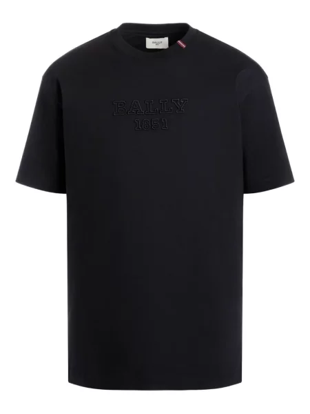 Tricou Bally cu broderie negru