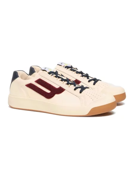 Sneakersy Bally skórzane beżowe