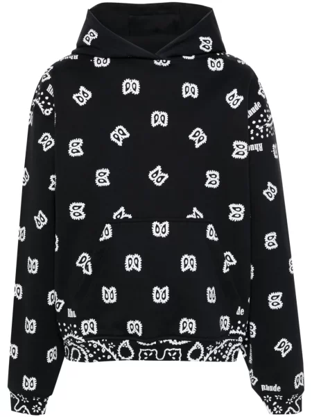Hanorac cu glugă Rhude cu imagine negru