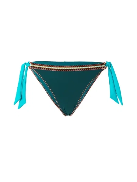 Banana Moon Slip costum de baie albastru deschis / verde smarald / roz / alb