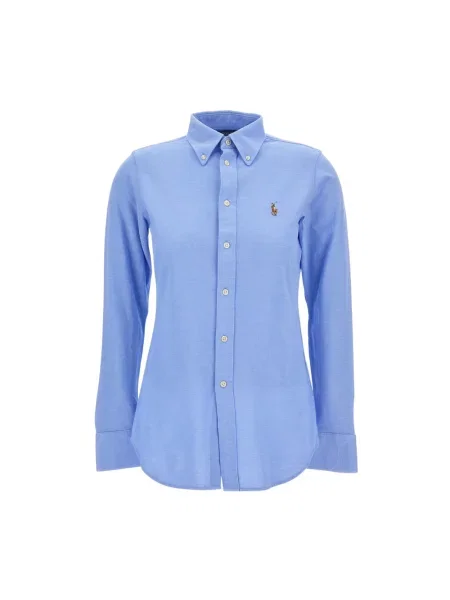 Koszula Polo Ralph Lauren z twillu niebieska
