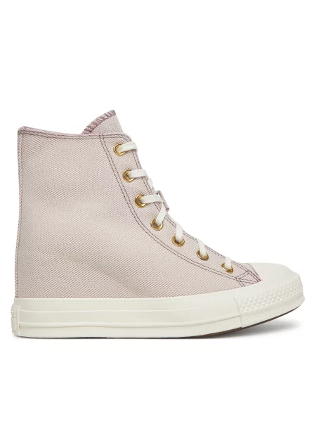 Modne superge Converse Chuck Taylor All Star Wedge Platform Gold roza