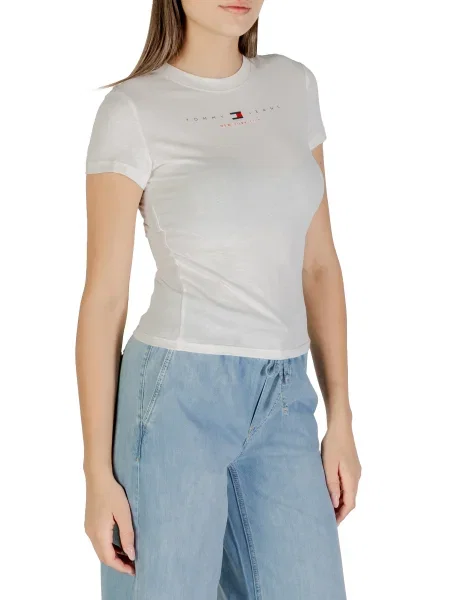 Majica Tommy Hilfiger Jeans bela