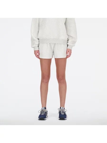 Šortky New Balance French Terry ash heather šedé