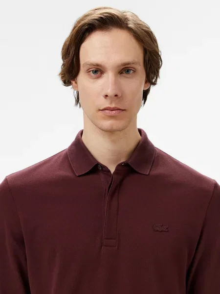 Поло Lacoste бордовий