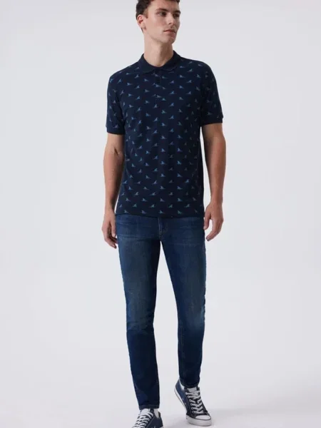 Z ovratnikom polo majica Lee Cooper črna