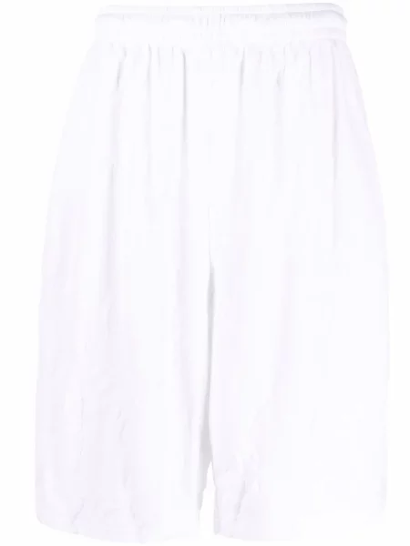 Мрежести шорти Balenciaga бяло