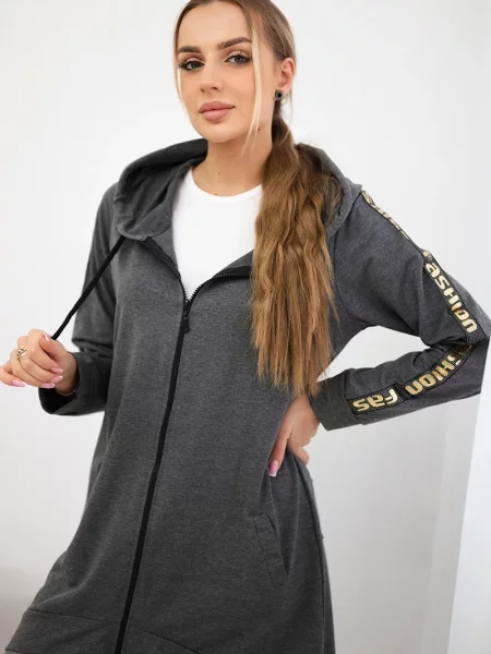 Bluza Kesi w kolorze melanż szara