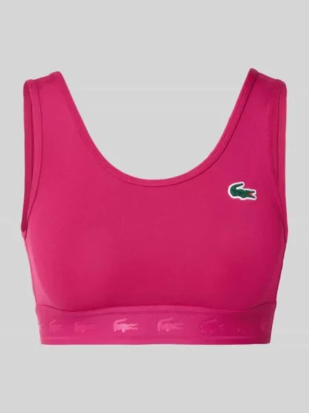 Biustonosz sportowy z naszywką z logo Lacoste Sport