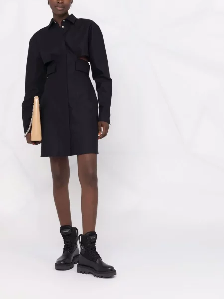 Marškininė suknelė Givenchy a eilutė juoda