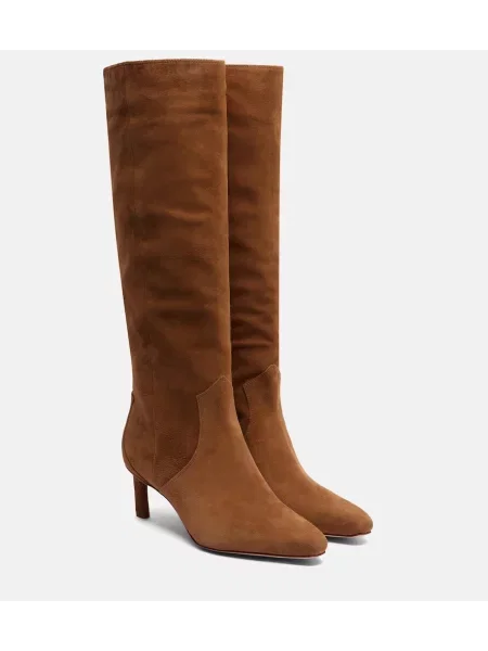 Cizme Veronica Beard din piele de căprioară maro