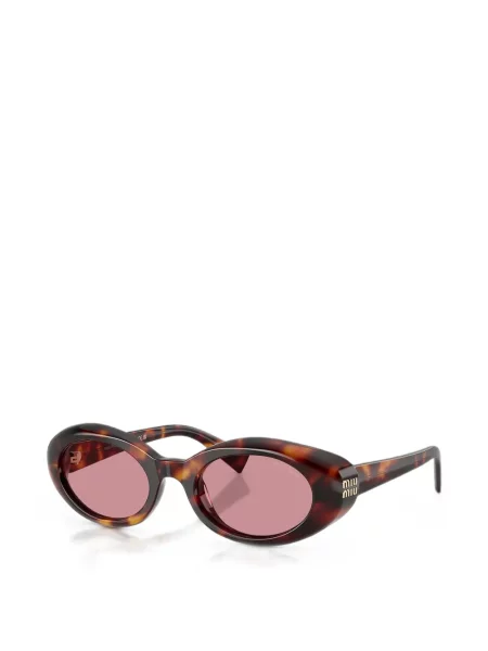 Saulės akiniai Miu Miu Eyewear ruda