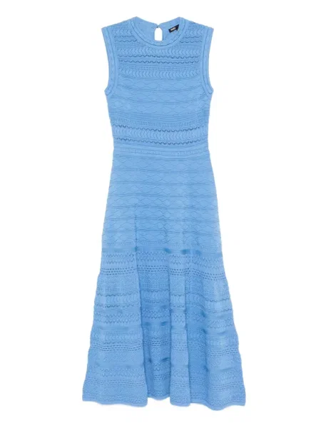 Rochie Maje tricotate ajurata de costum albastru