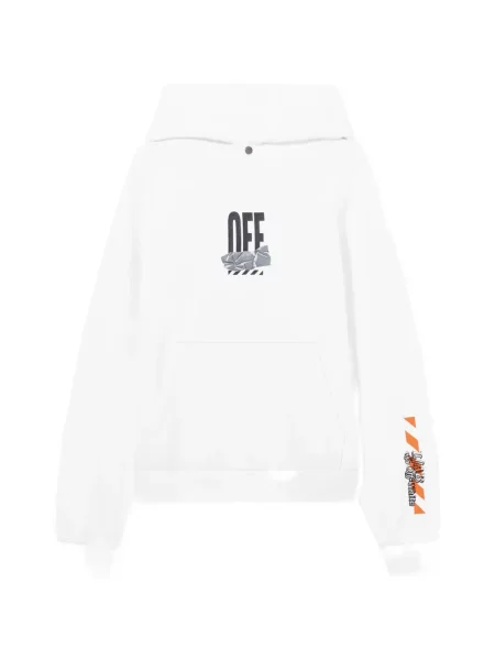 Hanorac cu glugă L/ab C/o Off-white alb