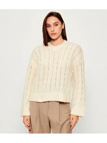 MAX&Co. De lână pulover CLAVIER alb