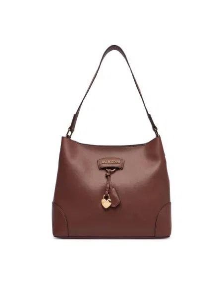 LOVE MOSCHINO Torebka Charmy brązowy