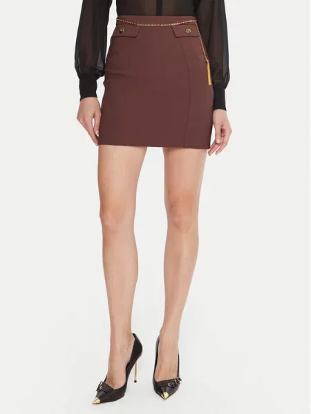Elisabetta Franchi Mini sijonas ruda