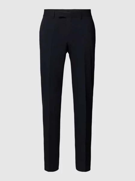 Spodnie do garnituru o kroju slim fit Strellson granatowe