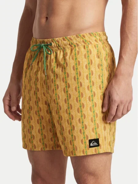 Quiksilver Шорти для плавання Stretch Printed Volley 16 жовтий