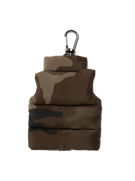Lniana kamizelka Moncler zielona