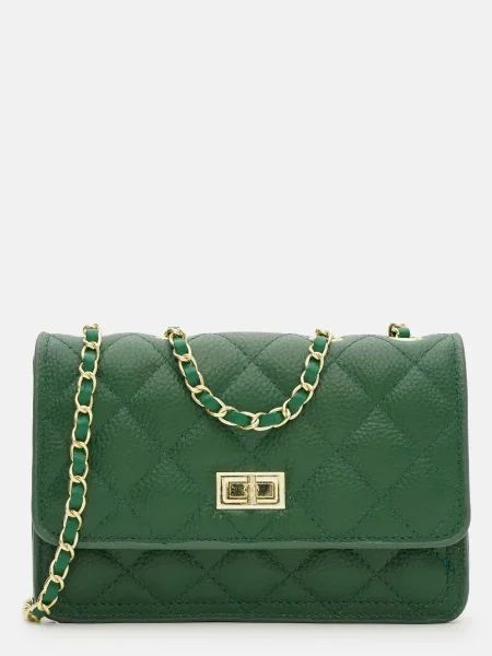 Borsa Leather Клатч Шкіра зелений