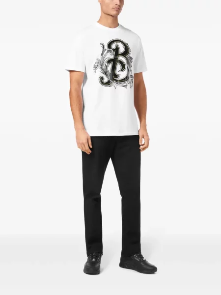 Tricou Billionaire cu imagine alb