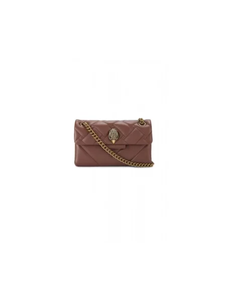 Kurt Geiger London torebka crossbody skórzana KENSINGTON brązowa