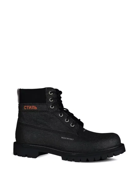 Botine Heron Preston cu broderie negru