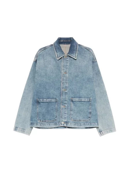 Kurtka jeansowa Emporio Armani niebieska