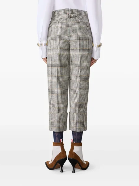 Pantaloni Thom Browne din tweed gri