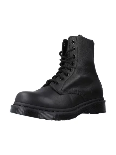 Botki Dr. Martens sznurowane skórzane retro czarne