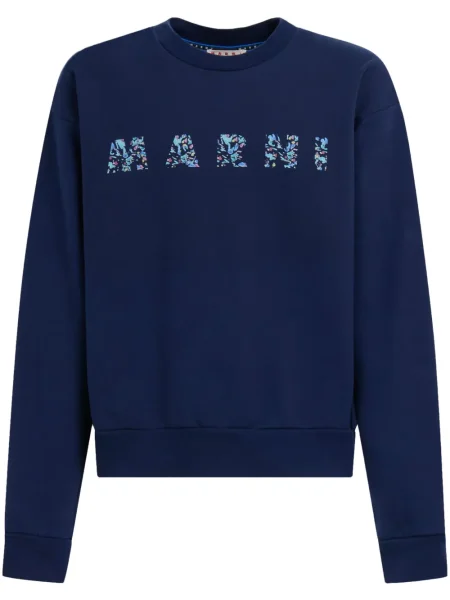 Hanorac Marni cu imagine albastru