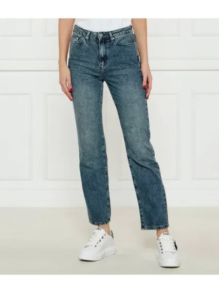 Karl Lagerfeld Farmer | Straight fit | high rise kék