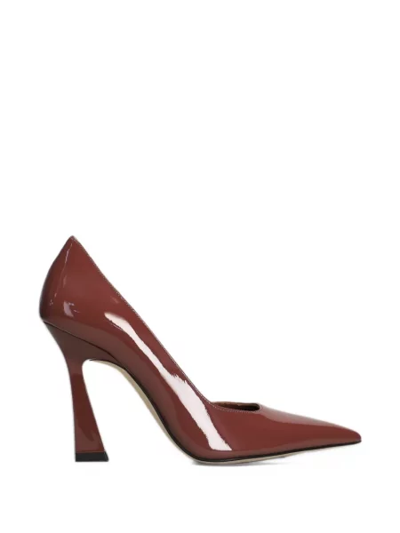 Δερμάτινη γοβάκια Stuart Weitzman καφέ