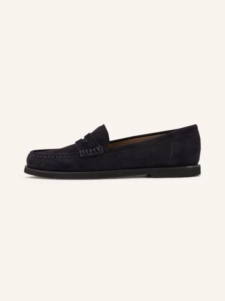 Gianvito Rossi Penny Loafers blau granatowe