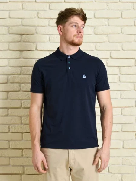 Sinsay polo tričko námořnická modrá