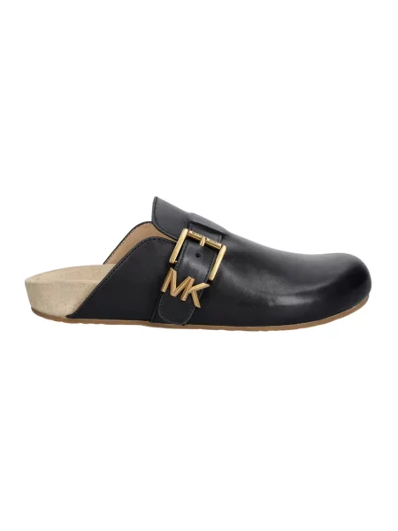 Klapki mules Michael Kors skórzane czarne