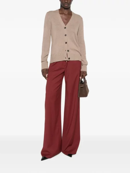 Pantaloni palazzo Max Mara cu cordon roșu