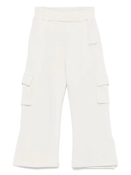 Spodnie cargo dziecięce Off-white białe
