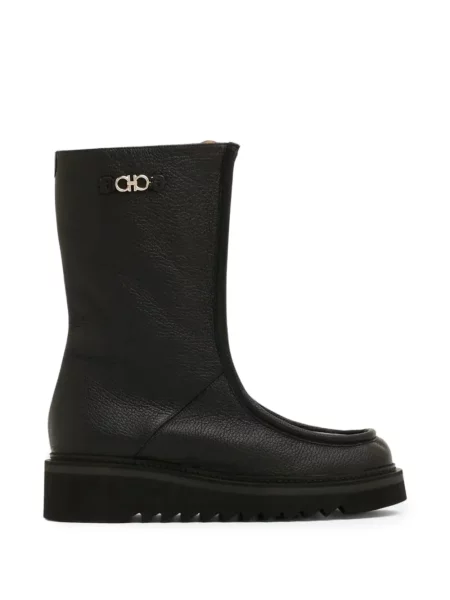 Botine Ferragamo cu autograf negru