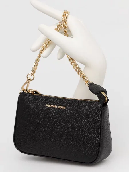 Michael Kors de piele geantă pe umăr negru