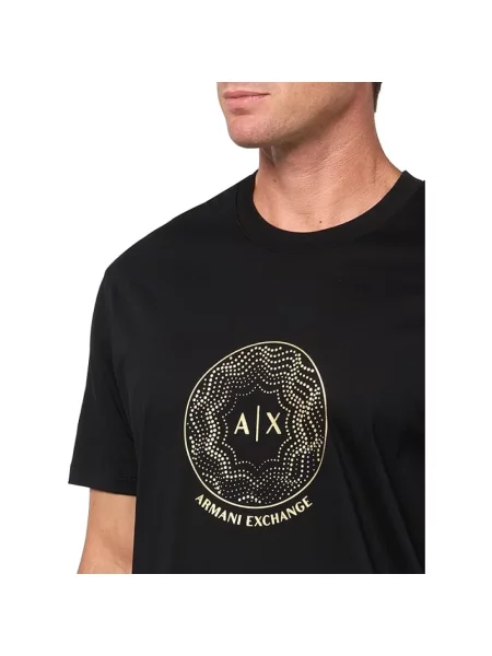 Koszulka Armani Exchange z logo czarna