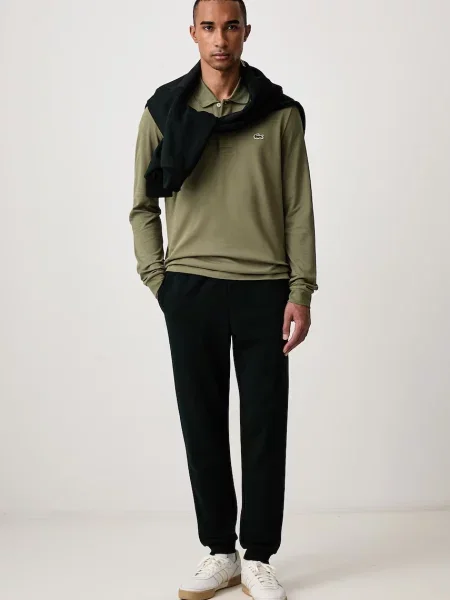 Tricou cu mânecă lungă Lacoste verde