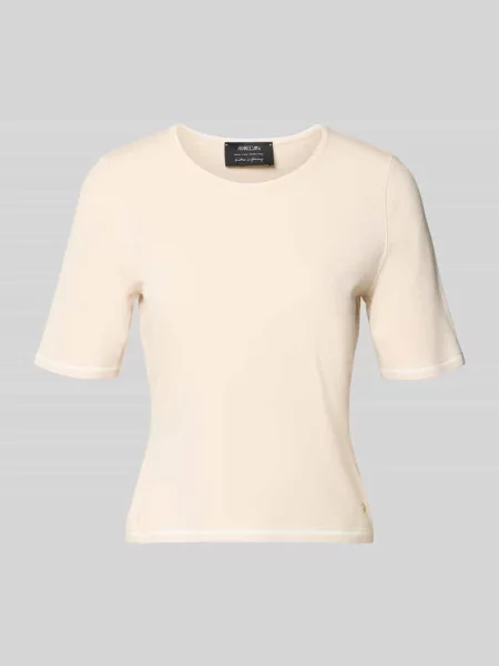 Sweter z dzianiny z okrągłym dekoltem Marc Cain