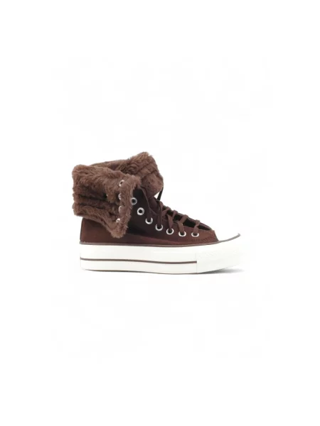 Sneakersy Converse skórzane brązowe